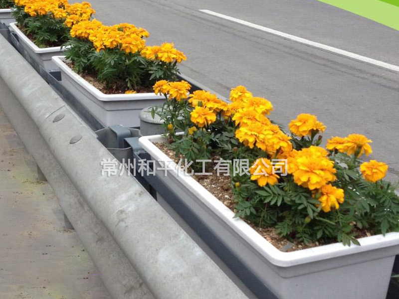 馬路護欄玻璃鋼花盆