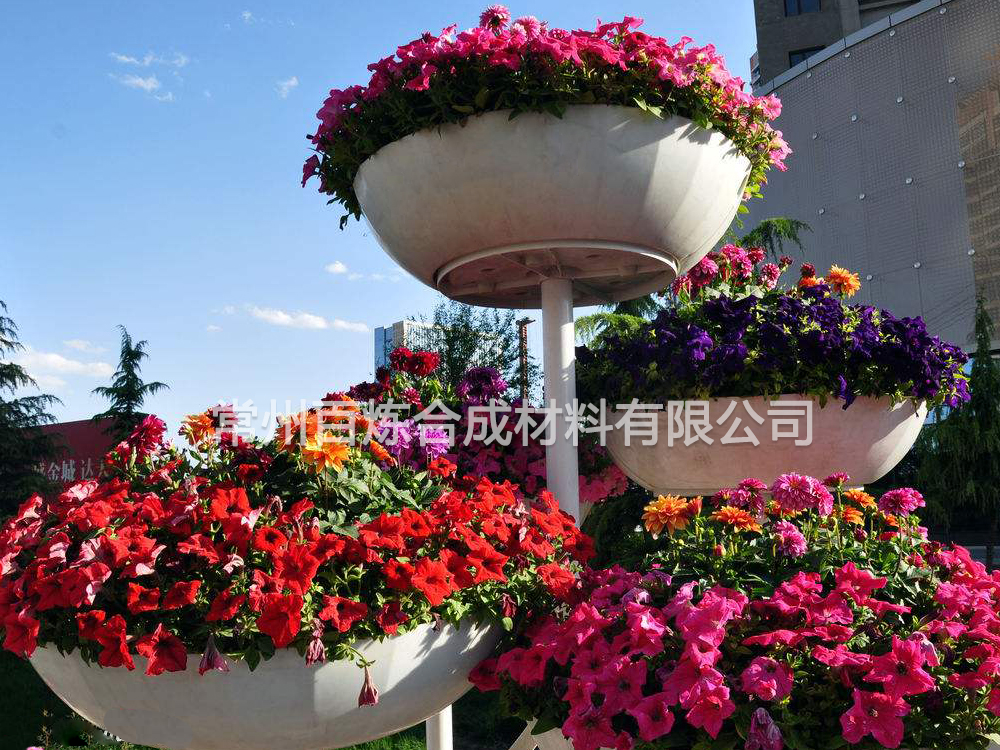 圓形玻璃鋼花盆 圓形玻璃鋼花盆